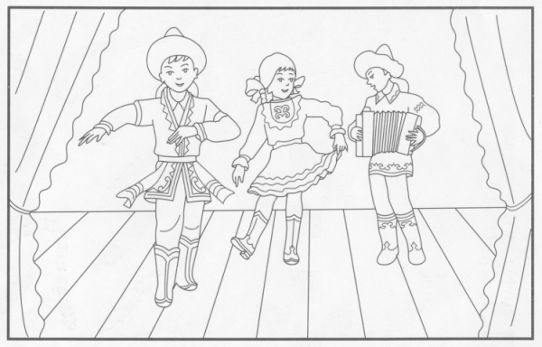 Народный праздник Сабантуй рисунок