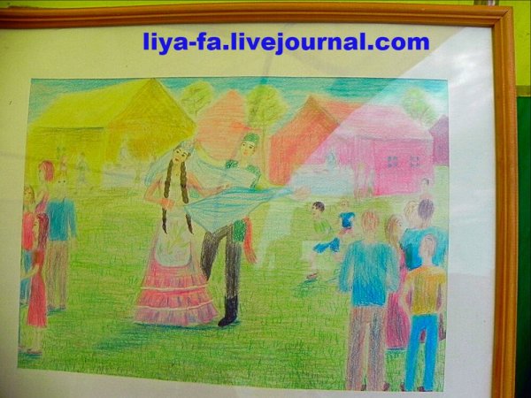 Рисование на тему : «Сабантуй»