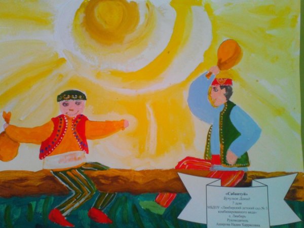 Рисунки на тему Сабантуй для срисовки