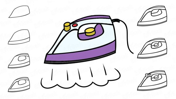 Утюг рисунок
