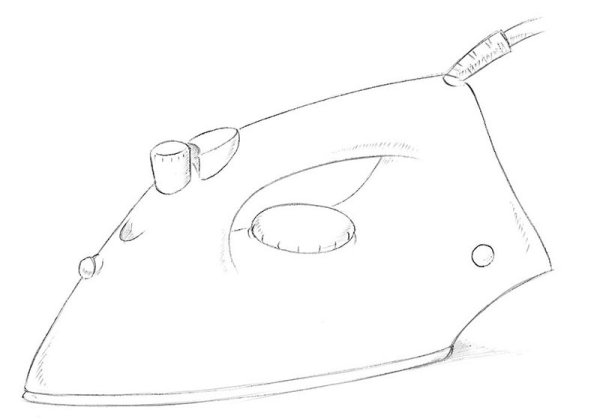 Утюг раскраска