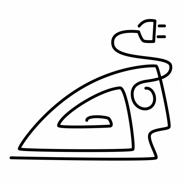 Утюг раскраска для детей