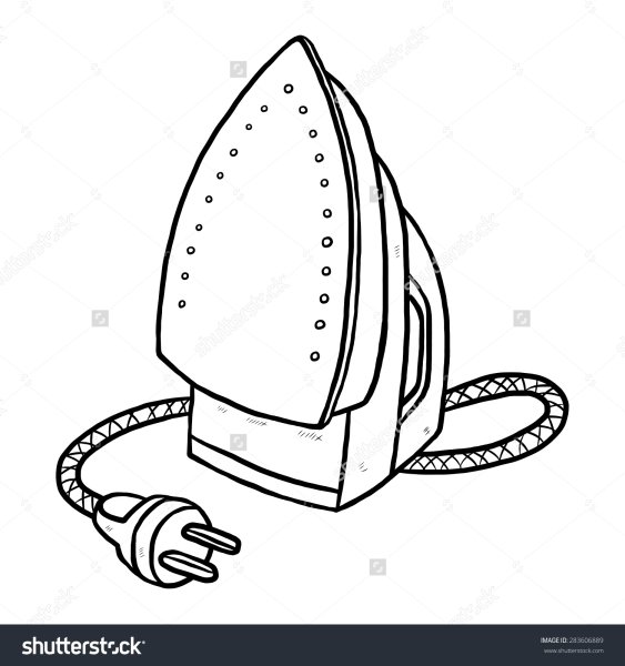 Как нарисовать утюг