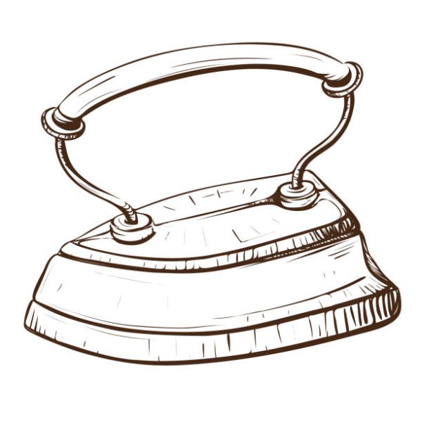 Утюг раскраска для детей