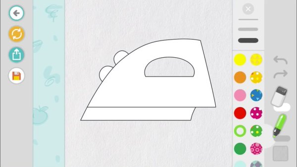 Утюг рисунок для детей