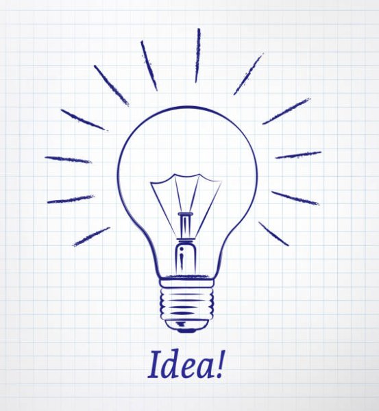 Лампочка поэтапно карандашом