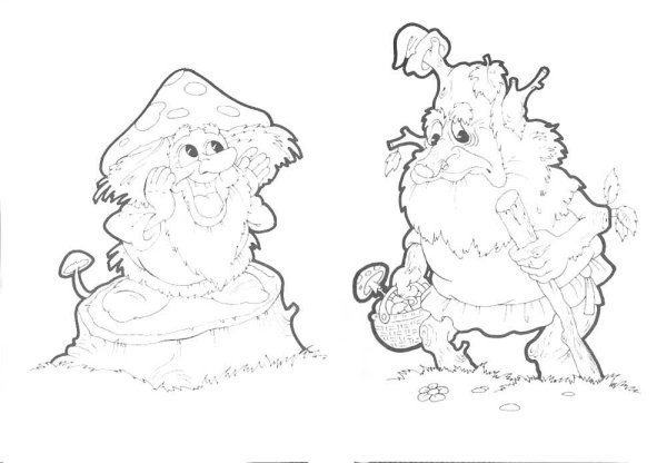 Раскраска домового