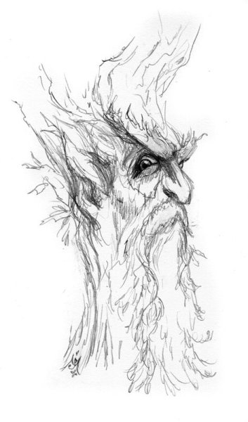 Рисунок домового карандашом