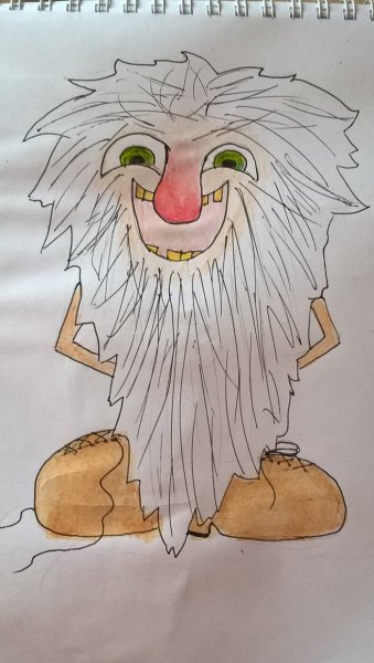 Раскраска баба Яга и Леший