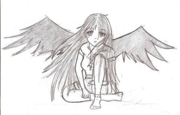 Картинки для срисовки ангел