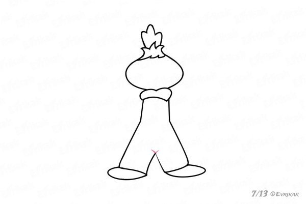 Чиполлино рисунок карандашом