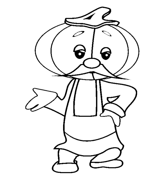 Раскраска персонажи Чипполино