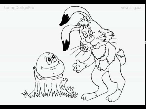 Последний богатырь 3 Колобок карандашом