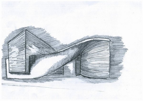 Необычная архитектура рисунок