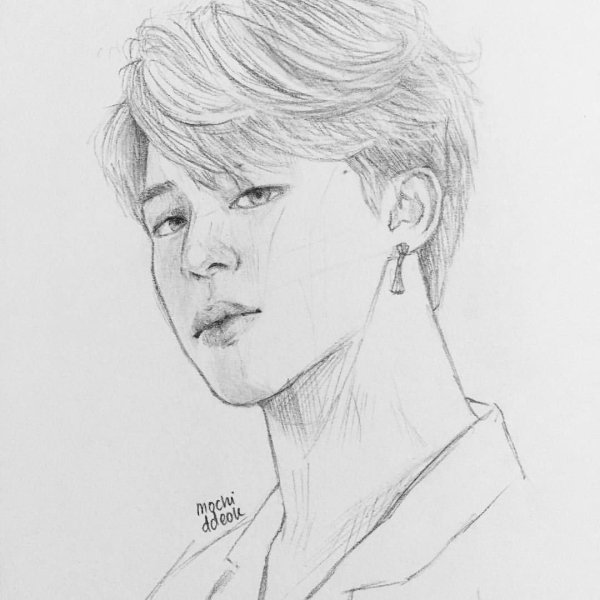 Срисовки Чимин для новичков