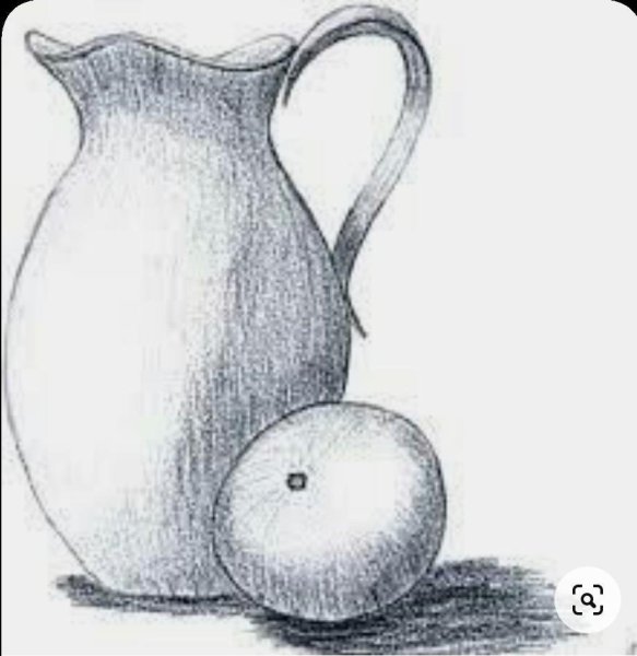 Цветы в вазе рисунок