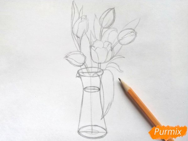 Рисование Крынки карандашом