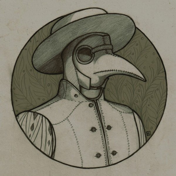 Чертеж чумного доктора