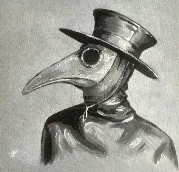 Чумной доктор тату