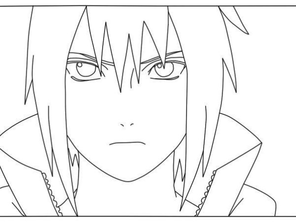 Саске Учиха рисовка