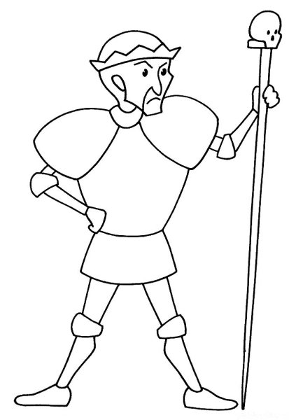 Раскраска Кощей Бессмертный для детей