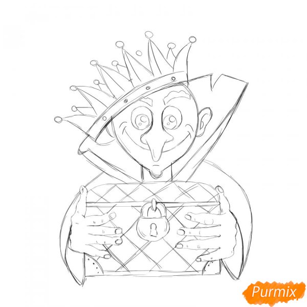 Кощей Бессмертный рисунок карандашом