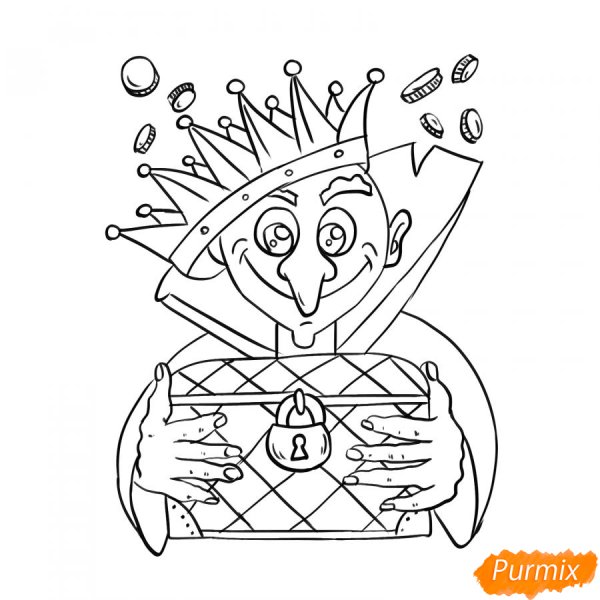 Кощей Бессмертный рисунок для детей