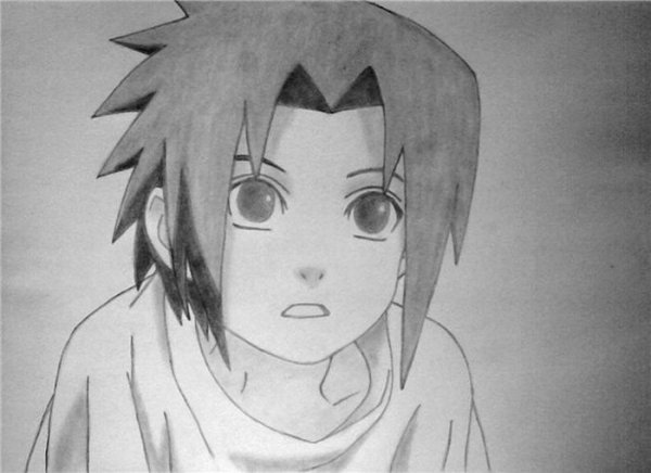 Саске Учиха для срисовки