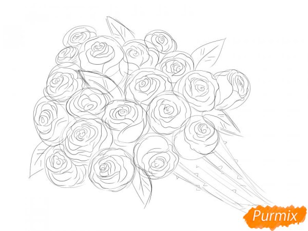 Букет рисунок