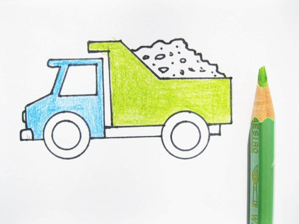 Рисование грузовик