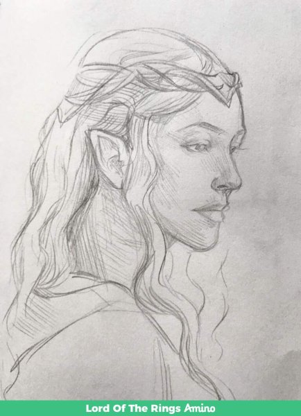 Леголас Хоббит рисунок