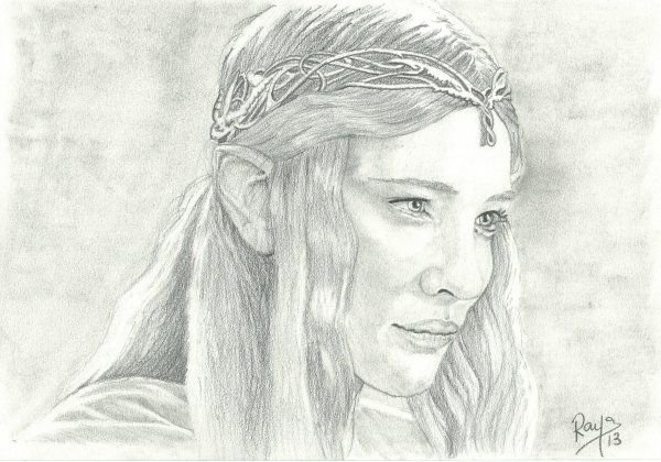 Властелин колец Галадриэль рисунок