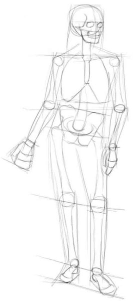 Скелет референс позы