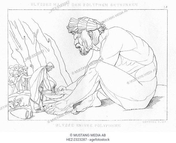 Иллюстрация к поэме Гомера Одиссея