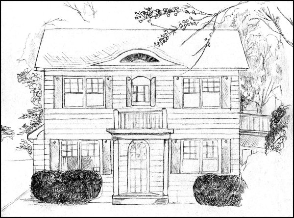 Эскиз дворянской усадьбы 7 класс