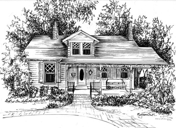 Усадьба Абрамцево зарисовки