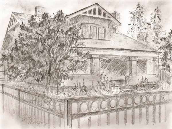 Церковь усадьба Середниково рисовать