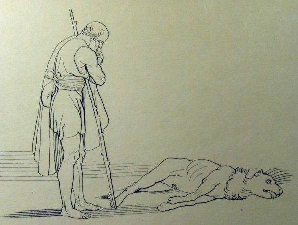 Джон Флаксман "Одиссей и Полифем"