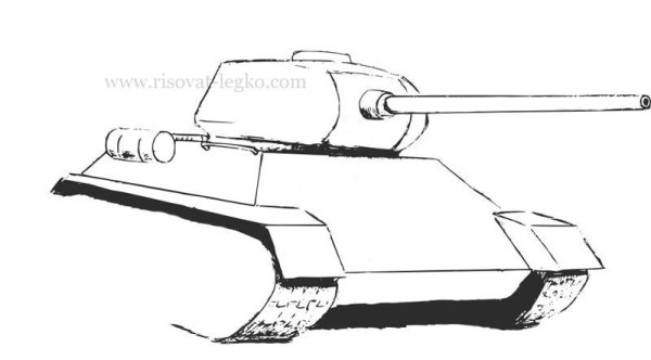 Раскраска танк ИС 2