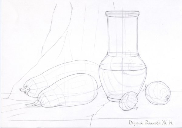 Натюрморты карандашом Юрий Кушевский