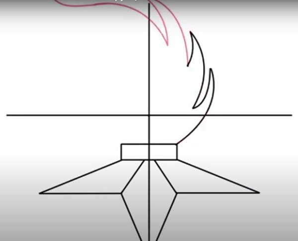 Вечный огонь рисунок