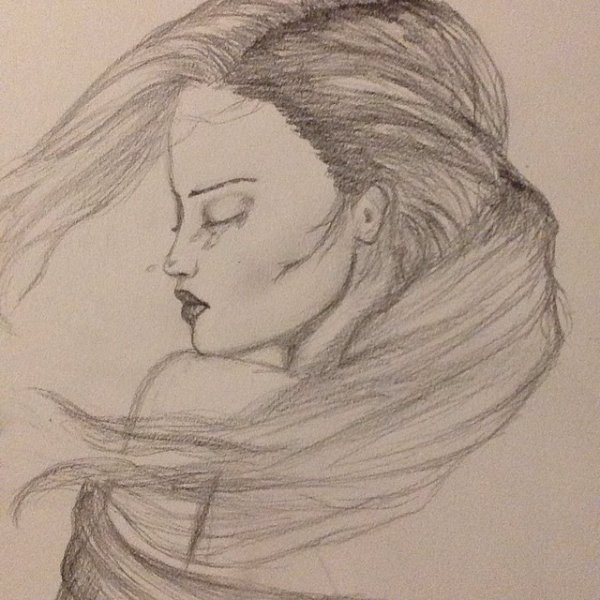 Девушка в карандаше лёгкое