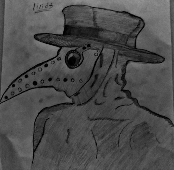 Чумной доктор рисунок