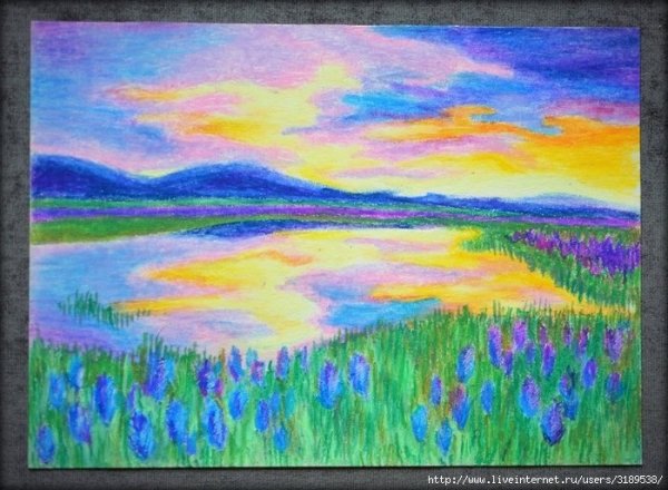 Рисование масляной пастелью