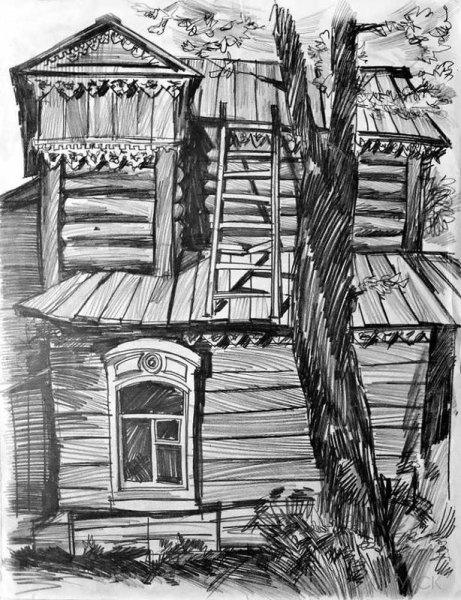 Зарисовки деревенской архитектуры