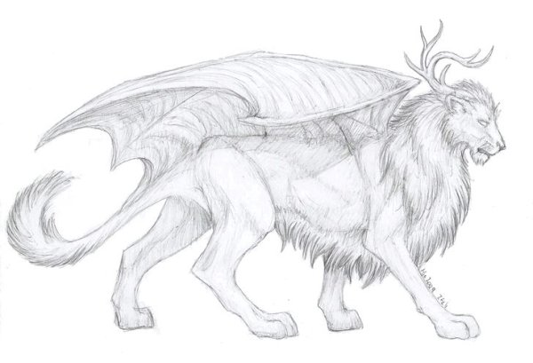 Мифические существа карандашом