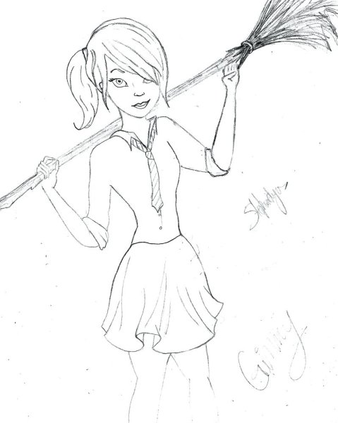 Джинни Уизли для срисовки