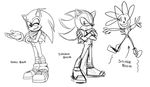 Соник карандашом для срисовки