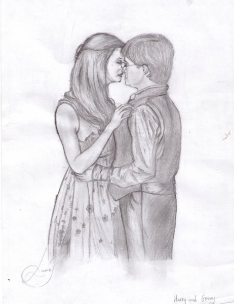 Гарри Поттер и Джинни рисунки