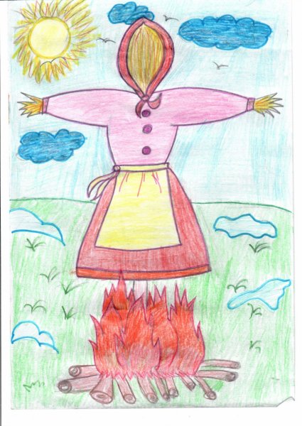 Масленица картинки для срисовки